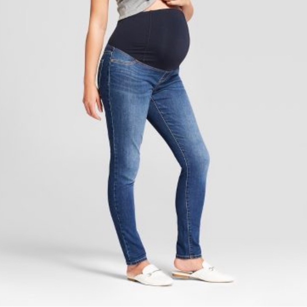 Isabel Maternity skinny leg legging jeans medium wash size 4/27